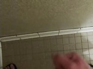 Cumming in College Dorm Shower