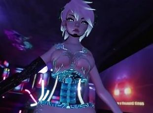 Cyber Slut massages your PP before fucking your brains out  Patreon Fansly exclusive teaser VRChat