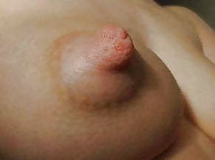Big Puffy Nipple Close Up.
