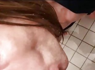 Anouk Tranny Slut - POV Deepthroating and Piss Drinking