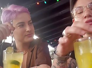 Dyke sluts enjoy fingering wet cunts while licking them
