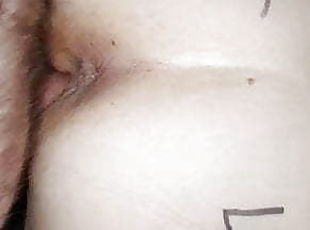 Posisi seks doggy style, Creampie (ejakulasi di dalam vagina atau anus dan keluarnya tetesan sperma), Bersetubuh