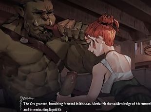 Seed of Chaos 0.2.65 Part 29 Huge Orc Deserving Handjob from Saving Hero's Wife