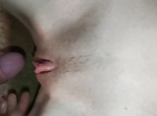 squirting with pleasure and creampie