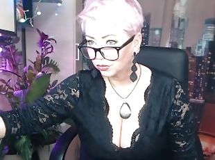 Lunettes, Masturbation, Orgasme, Chatte (Pussy), Mature, Milf, Maman, Salope, Sale, Webcam