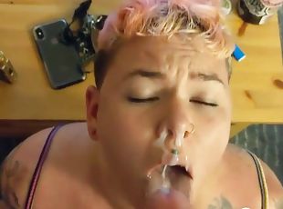 Tattooed Slut Goes Crazy On My Cock And Makes It Disappea - Doctor