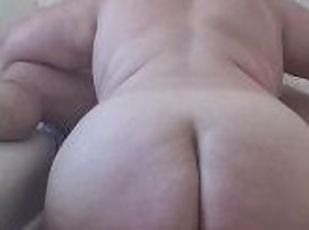 Fat busty granny blowing some dick. Her fat ass gets revealed.