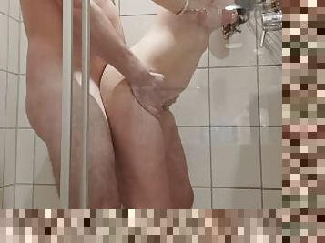 Fucking in the Shower Till He cames in her pussy