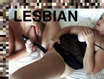 Depraved BBWs lesbian thrilling sex video