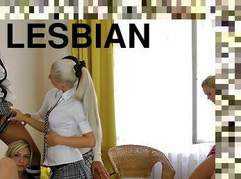 Party goes wild for sleazy lesbians