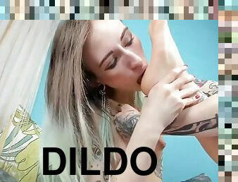 anal, nastolatki, stopy, blondynka, dildo, solo