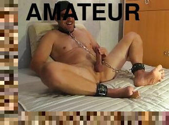 papa, masturbation, amateur, ejaculation-sur-le-corps, gay, bdsm, esclave, pieds, secousses, ejaculation