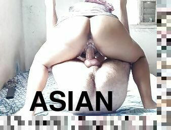 asiatisk, doggy, feit, pussy, anal, bbw, perfekt, petite, våt, pikk