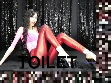 Kinky eater (custom video preview) - toilet fantasy human toilet slave training sweet mistress