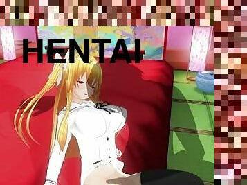 3D HENTAI Mayuri let you play with her pussy