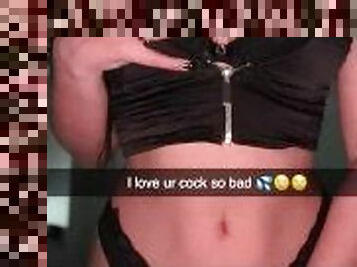 18 year old teen cheats on her boyfriend on Snapchat and has anal sex for the first time After Party