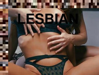 blowjob, lesbisk, massasje, fingret, kyssing