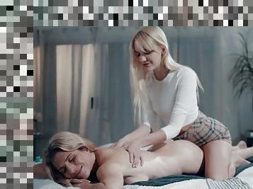 Sexy lesbian massage