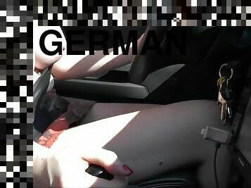 Naked car driver breasts