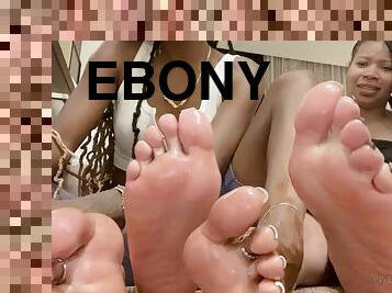 Sexy Ebony SoleRub Tandem