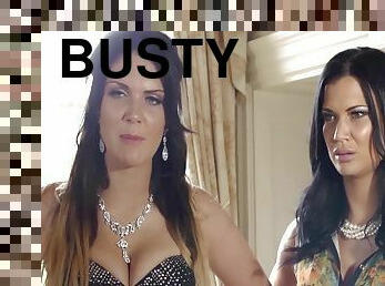 Busty British Babes Emma & Jasmine Humiliate The Clerk