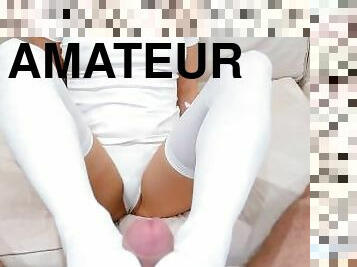 آسيوية, جوارب, كس-pussy, تلميذه, هواة, يابانية, أسفل, سراويل-داخلية, زميلة, قذف