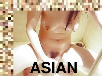 азиатки, в-ванне, мастурбация, милашки, в-душе, соло