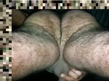 Hairy ass from underneath while pissing - GayRandy1983