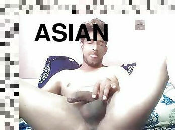 Asian boy masturbating