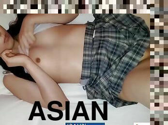 Raunchy Asian teen incredible porn scene