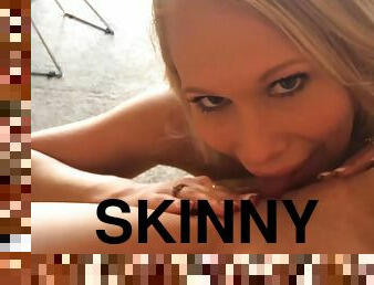 Skinny Blond Eats Stepsister's Hoochie-Coochie - dakota james