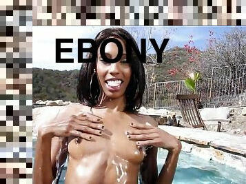 Adriana Malao - Ebony Babe Gets Some Big Cock