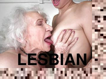 vanha, kypsä, isoäiti-granny, lesbo-lesbian, milf, teini, nuori-18, vanhempi, täydellinen, vanha-ja-nuori