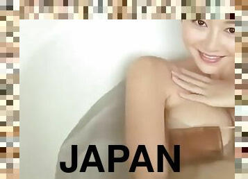 Japanese pornstar in bikini in bath