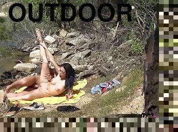 Noa And Her Sexy Outdoor Fuck! This Girl Has No Limits! ;p