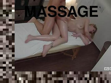 Blonde spinner massage porn video