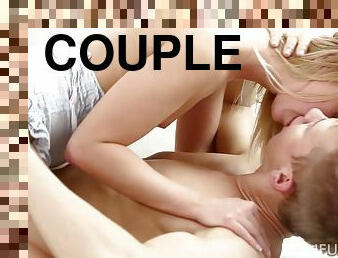 Scorching hot couple has a morning tryst