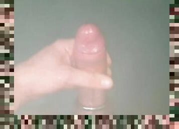 bading, svær, onani, cumshot, stor-pikk, handjob, runking, pov, sperm, dusj