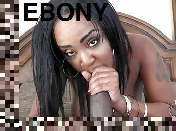 Ebony mischievous MILF Layton Benton crazy porn video