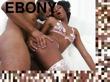 Pleasure-seeking ebony nymph Amari Anne aphrodisiac sex clip