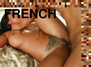 French slut is fucked up her ass until getting a creampie