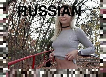 publik, fitta-pussy, rysk, brudar, avsugning, slyna, knullande, naturlig, cash