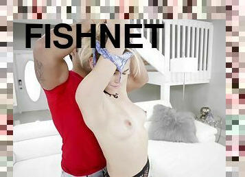 Don't Break Me - Tiny Blond Hair Babe In Fishnets 1 - Derrick Ferrari
