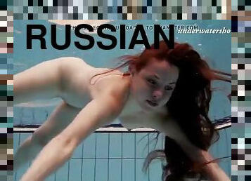 Salaka ribkina beautiful body in the swimming pool