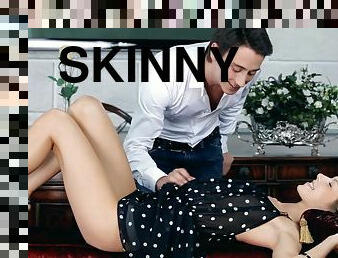 Skinny celestial teen amazing sex video