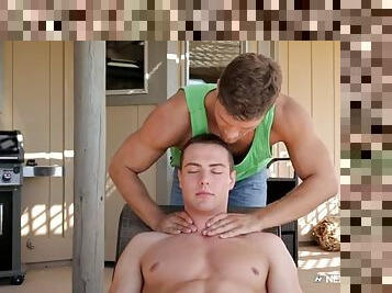 NextDoorBuddies Bridger Watts Inspects Hunks Unit