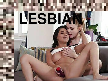 teen lesbians Alya Stark And Sarah Cute porn clip