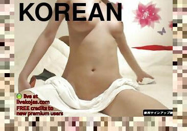 asyano, dyakol-masturbation, baguhan, dalagita, webcam, solo, koreyano, nangaakit