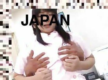 asiatisk, behåret, sygeplejerske, strømpebukser, teenager, hardcore, japans, sød, uniform