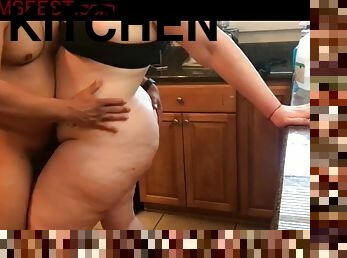 Bbw kitchen doggy